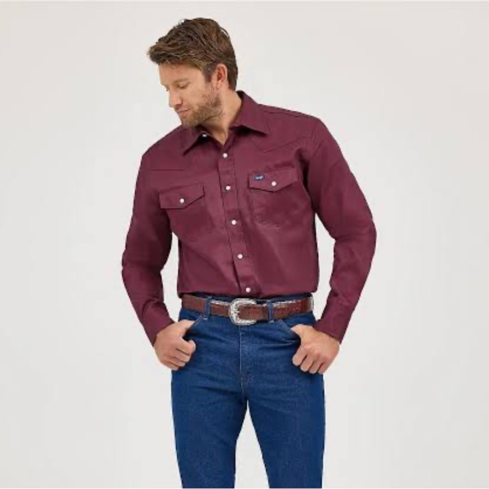 Wrangler Purple Cowboy Cut Shirt